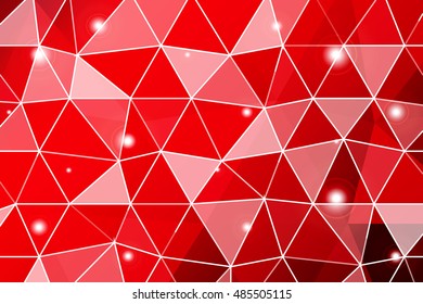 dark red gradient polygonal background with small triangle cell. vector illustration. for business design, wallpaper