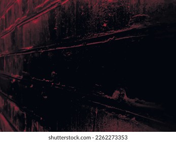 Dark red gradient texture of old smoldering brick wall, vector grunge background. UHD 4K wallpaper. For screen, desktop, site design, overlay, stencil, banner, styling and polygraph. Red-hot brick
