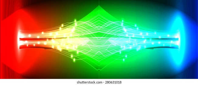 Dark red green Blue light Abstract background. dark red color Light Abstract Technology background for computer graphic website internet and business. circuit. illustration. infographics. ray