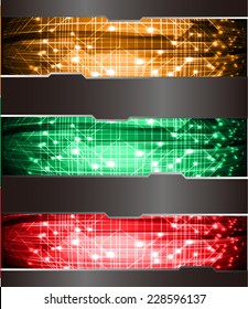 Dark red green orange Light Abstract Technology background for computer graphic website internet. circuit board. text box,