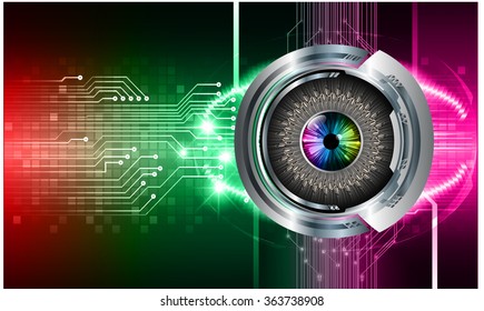 Dark red green pink Light Abstract Technology background for computer graphic website internet and business. circuit. illustration. infographics. motion move blur.neon. pixel. vector eye