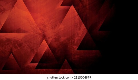 Fondo mínimo geométrico abstracto geométrico gris oscuro con triángulos. Diseño vectorial de tecnología
