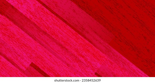 Dark red grunge stripes abstract banner design. Geometric technology vector background