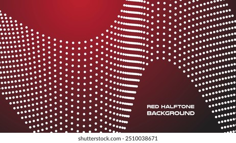 Dark Red Halftone abstract background vector image for backdrop or presentaion