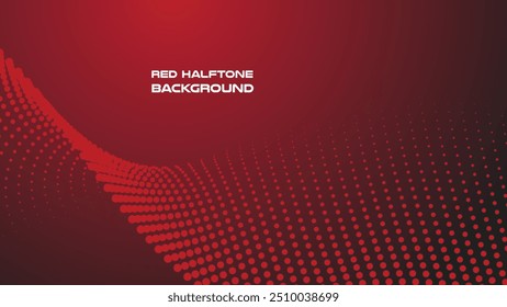 Dark Red Halftone abstract background vector image for backdrop or presentaion