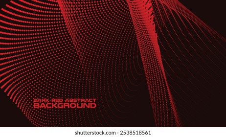 Dark Red Halftone Abstract Background for Backdrop or Presentation