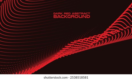 Dark Red Halftone Abstract Background for Backdrop or Presentation