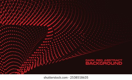 Dark Red Halftone Abstract Background for Backdrop or Presentation