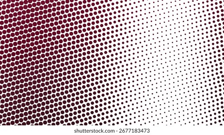 Dark red halftone abstract background for modern digital poster graphic wallpaper and web design