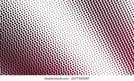 Dark red halftone abstract background for modern digital poster graphic wallpaper and web design