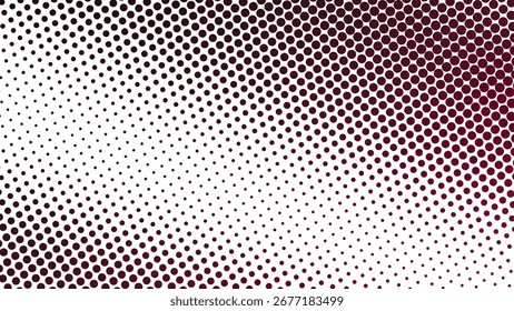 Dark red halftone abstract background for modern digital poster graphic wallpaper and web design