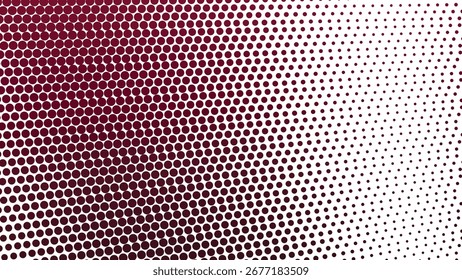Dark red halftone abstract background for modern digital poster graphic wallpaper and web design