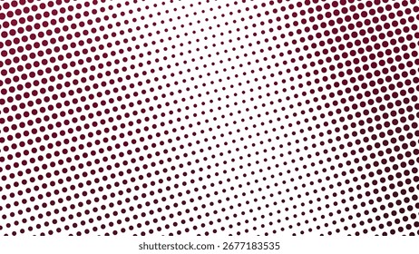 Dark red halftone abstract background for modern digital poster graphic wallpaper and web design