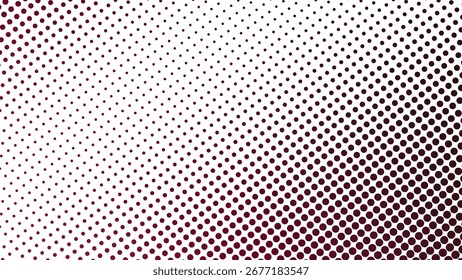 Dark red halftone abstract background for modern digital poster graphic wallpaper and web design