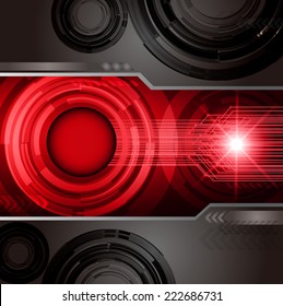 Dark red Light Abstract Technology background for computer graphic website internet and technology.