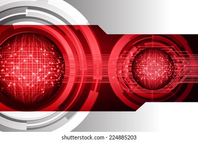 Dark red Light Abstract Technology background for computer graphic website and internet, circuit board. 
