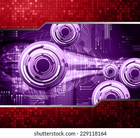 Dark red red Light Abstract Technology background for computer graphic website internet. circuit board. text box