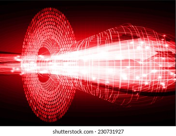 Dark red Light Abstract Technology background for computer graphic website internet.