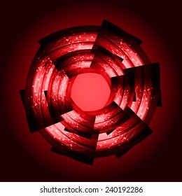 Dark red Light Abstract Technology background for computer graphic website internet. text box. Brochure. card.