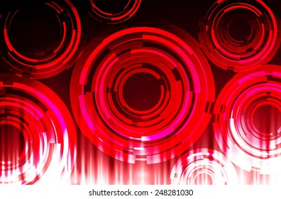Dark red Light Abstract Technology background for computer graphic website internet. circuit