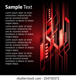 Dark red Light Abstract Technology background for computer graphic website internet. circuit. text box. label. card.