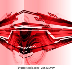 Dark red Light Abstract Technology background for computer graphic website internet. circuit