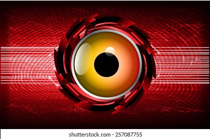 Dark red Light Abstract Technology background for computer graphic website internet. circuit.orange eye