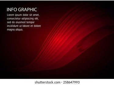 Dark red Light Abstract Technology background for computer graphic website internet. text box. Brochure. card. wave