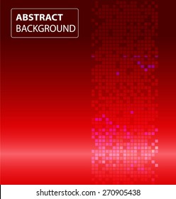 dark red Light Abstract Technology background for computer graphic website internet. text box. Brochure. card. label. banner. Mosaic, digital, table, pixels.