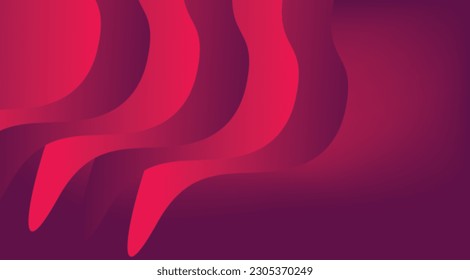 Dark red liquid wavy lines abstract pattern design. Vector background