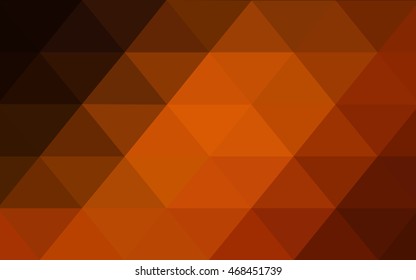 Dark red low poly background. A sample with polygonal shapes. The elegant pattern can be used as part of a brand book.