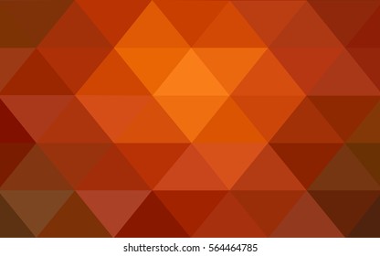 Dark Red Low poly crystal background. Polygon design pattern. Low poly vector illustration, low polygon background.