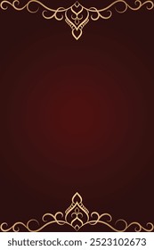 Dark red luxury ornamental background for luxury projects