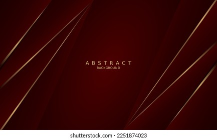 dark red luxury premium background and gold line.	