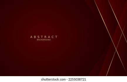 dunkelroter luxuriöser Hintergrund und goldene Linie.