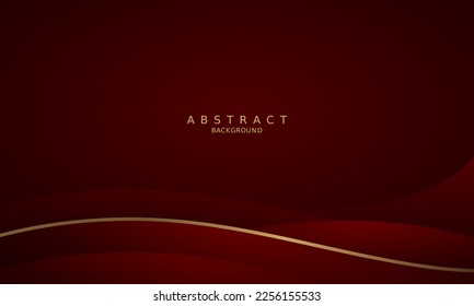 dark red luxury premium background and gold line.