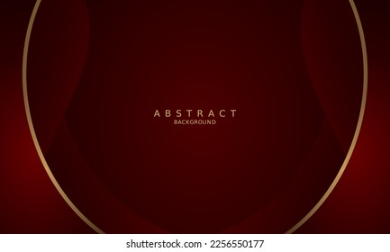 dunkelroter luxuriöser Hintergrund und goldene Linie.