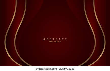 dark red luxury premium background and gold line.