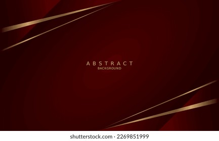 dark red luxury premium background and gold line.	