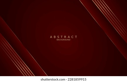 dark red luxury premium background and gold line