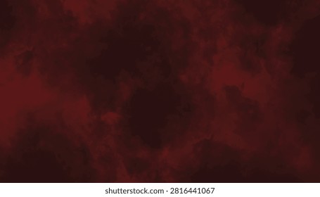 Dark Red Maroon Smoke Cloud Texture Background. Modern Deep Crimson