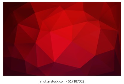 Dark Red modern geometrical abstract background. Texture, seamless background. Geometric background in Origami style with gradient. 