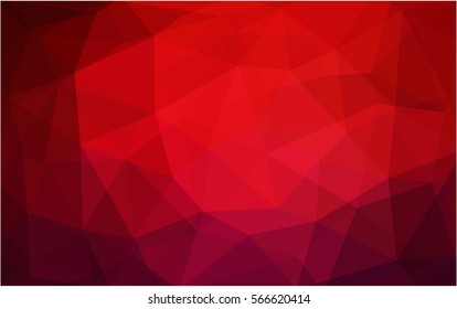 Dark Red modern geometrical abstract background. Texture, seamless background. Geometric background in Origami style with gradient. 