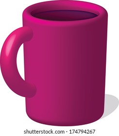 dark red mug with drink