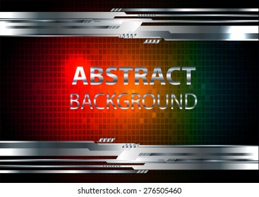 dark red orange blue Light Abstract Technology background computer graphic website internet and business. circuit.vector illustration. text box. Brochure.card. banner flyer magazine.Design label.pixel