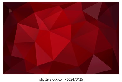 Dark Red Pattern. Seamless triangular template. Geometric sample. Repeating routine with triangle shapes. Seamless texture for your design. Pattern can be used for background.