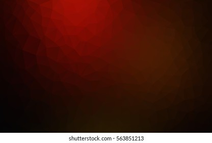 Dark Red Pattern. Seamless triangular template. Geometric sample. Repeating routine with triangle shapes. Seamless texture for your design. Pattern can be used for background.