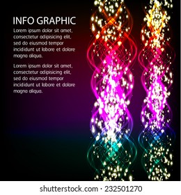 Dark red pink green Light Abstract Technology background for computer graphic website internet. text box. Brochure. card. wave. 