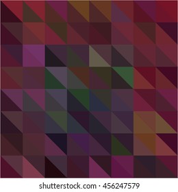 Dark red pink triangle and square beautiful abstract background