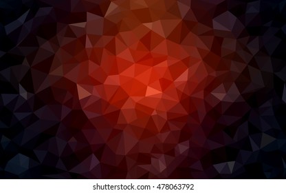 Dark red polygon abstract template. An elegant bright illustration with gradient. The template can be used as a background for cell phones.
